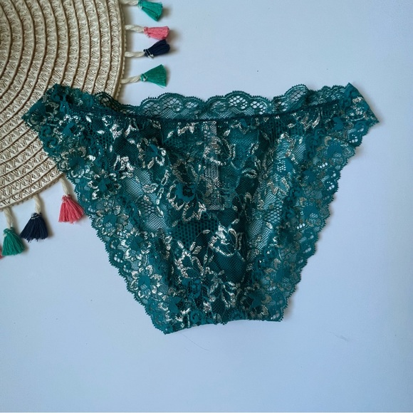 Victoria's Secret Dream Angels 3-Pack Shine Lace Shimmer Cheekini Panties S NEW - Picture 4 of 9